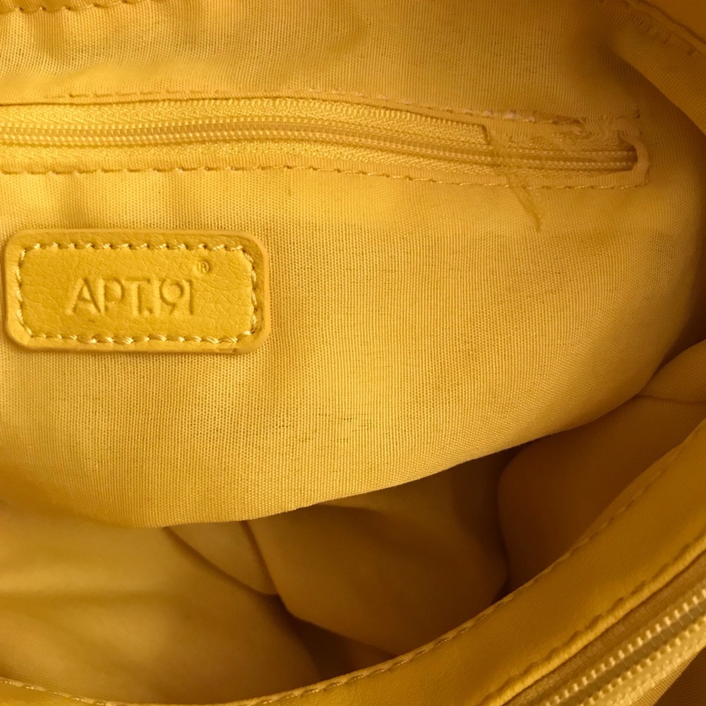 Apt. 9 Brooklyn Pleated Yellow Shopper Bag - Picture 6 of 7